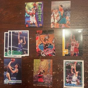 Set of 10 Christian Laettner Basketball cards ￼